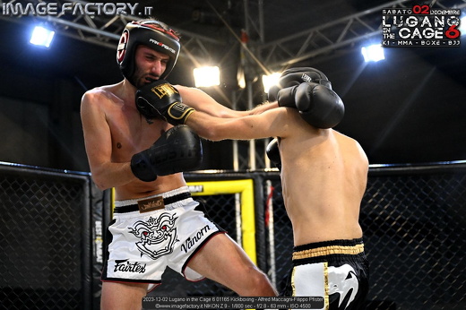 2023-12-02 Lugano in the Cage 6 01165 Kickboxing - Alfred Maccagni-Filippo Pfister